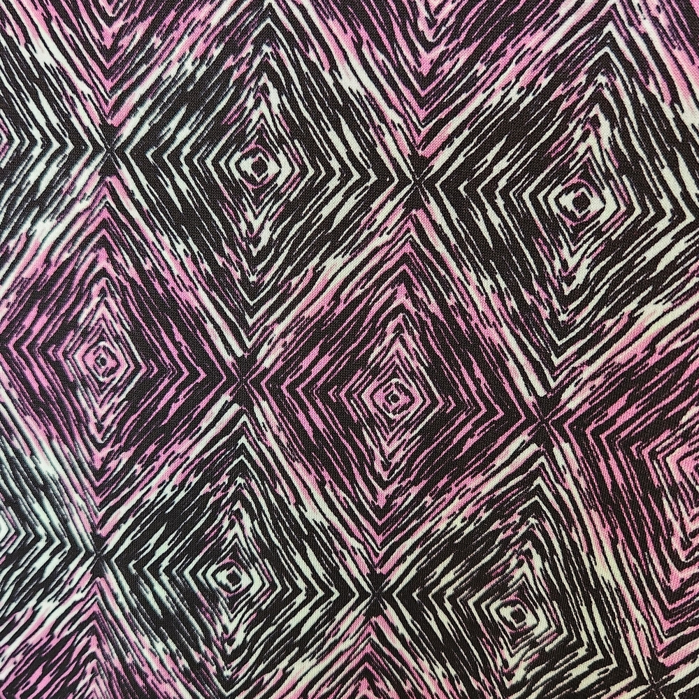 LuLaRoe Purple and Black Geometric A-Line Skirt - Picture 3 of 4